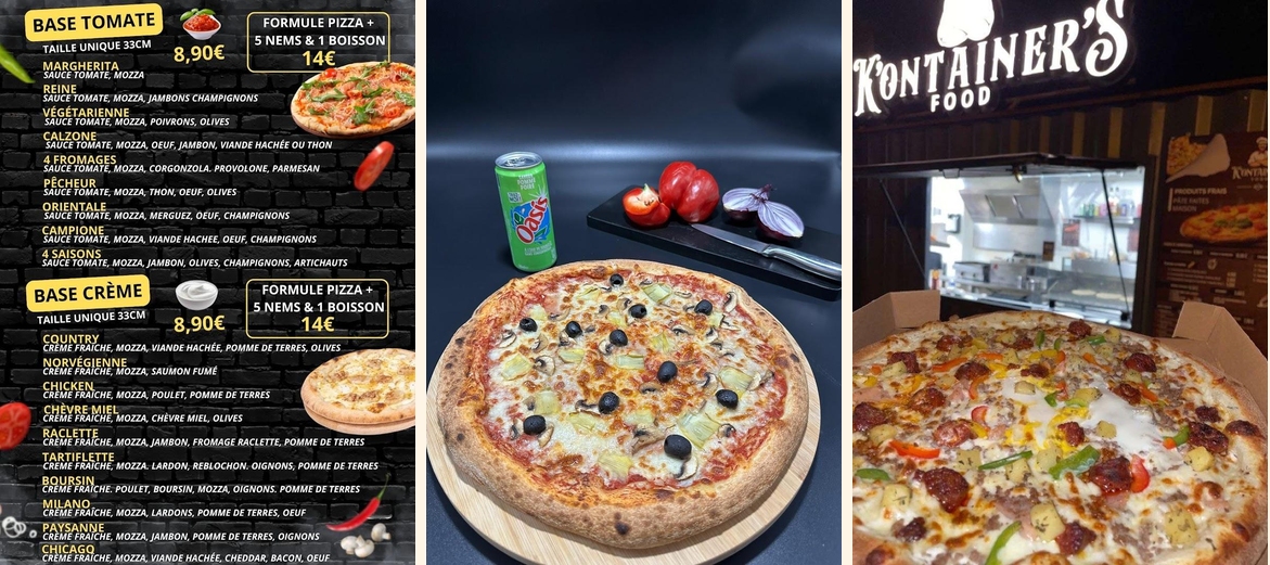 Pizza à emporter et en livraison au Kontainers - Gallery Image 1