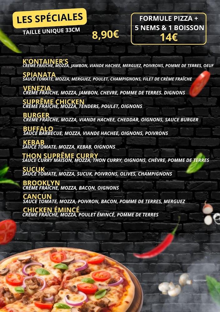 Pizza à emporter et en livraison au Kontainers - Menu Image 2